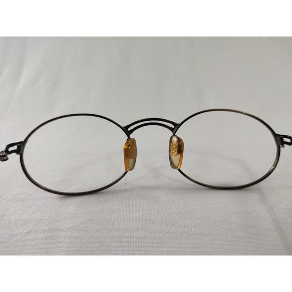 Vintage Giorgio Armani 134 306 Eyeglass Frames Round Gold Tortoise 50-20 Italy - Picture 6 of 14